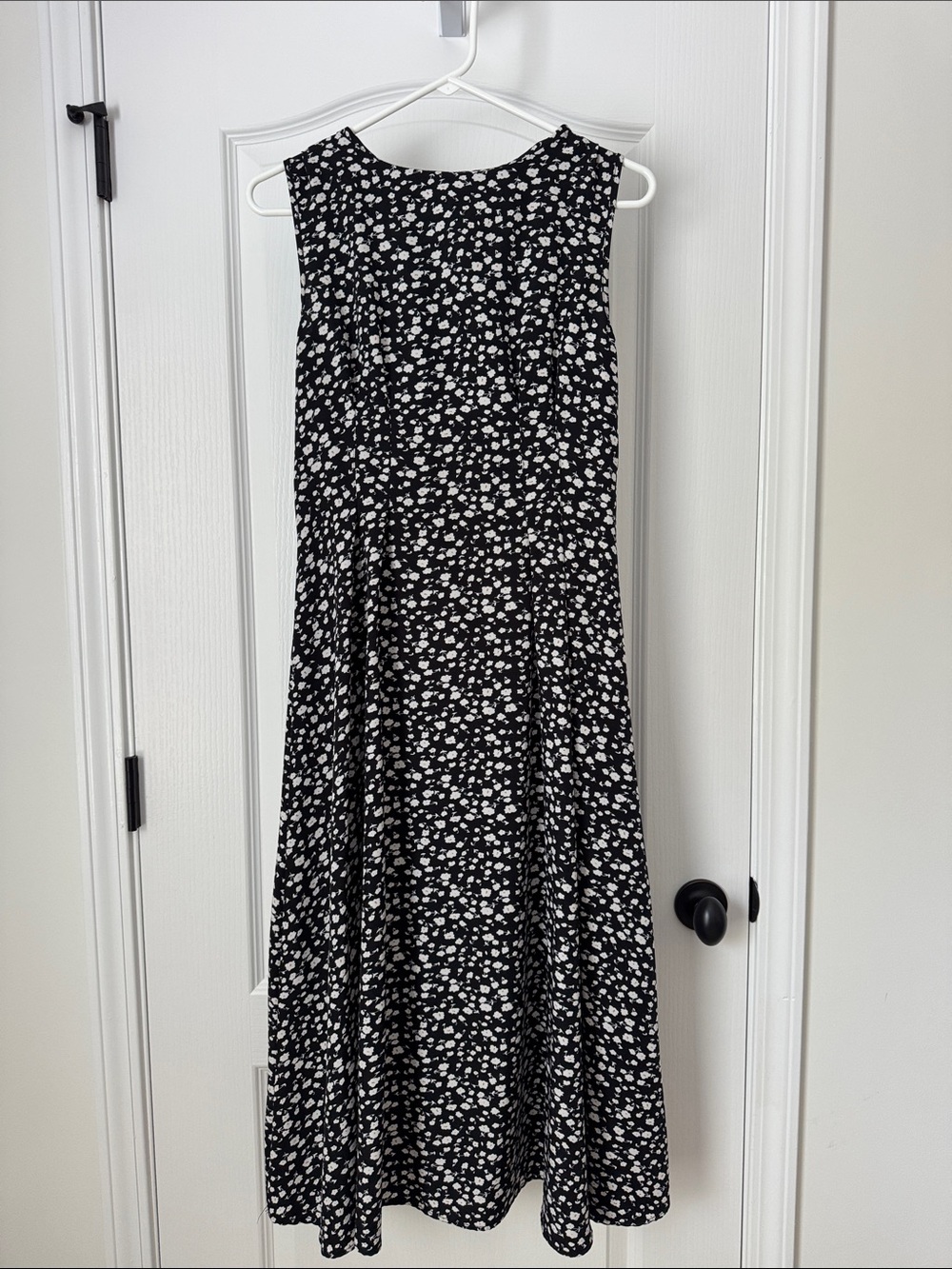 SHEIN | Women’s Black & White Floral Maxi Dress
